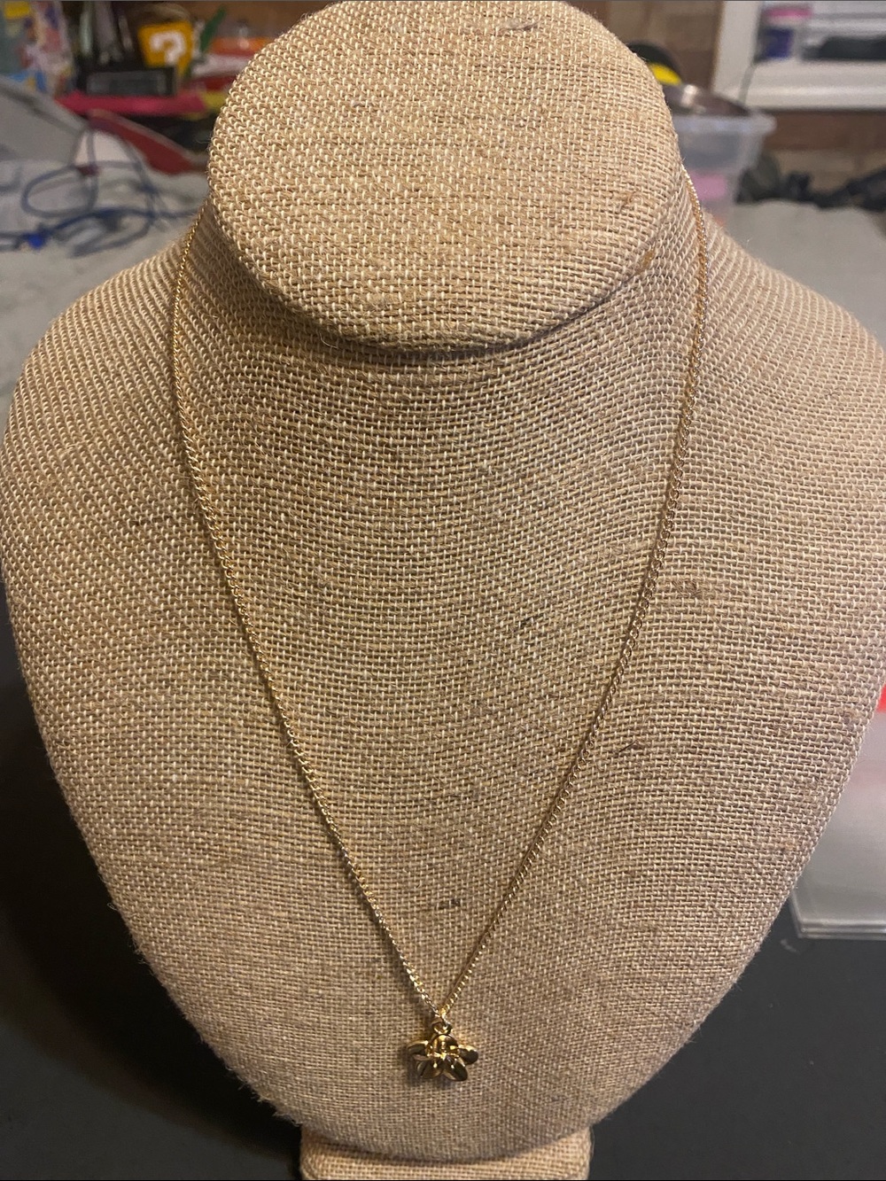 Fashion Jewelry Gold Floral Charm Pendant Necklace